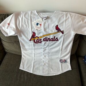 Majestic Authentic St Louis Cardinals MLB Baseball White Jersey Men’s Sz: M